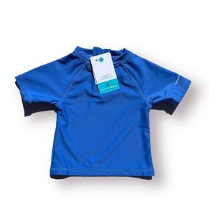 NWT Snapper Rock UPF 50+ Rashguard 6–12M Blue Swim Top